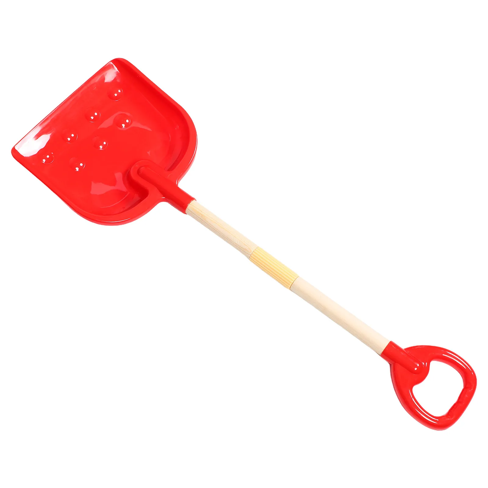 

Red Wooden Snow Shovel Construction Plastic H Large Size Kids Snow Shovels Winter Outdoor Toys Shovels for Digging