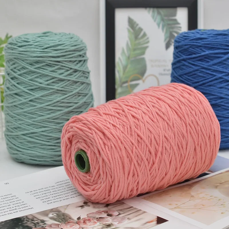 Professional Tufting Gun Yarn, 8 Strands Cotton Yarn 400m, DIY Rug Making & Tufting Gun Weaving Knitting Yarn