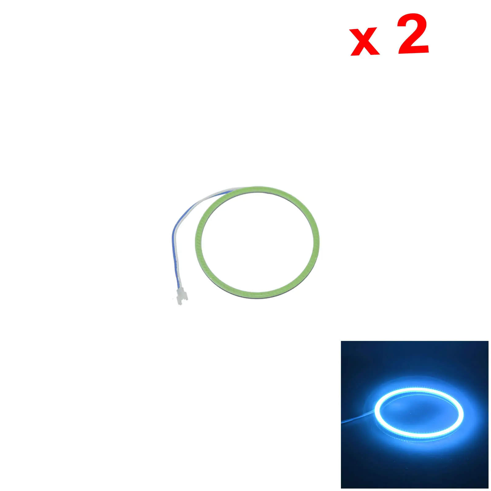 2x קרח כחול rv מלאך עיניים halo טבעות פנסים 70 מ