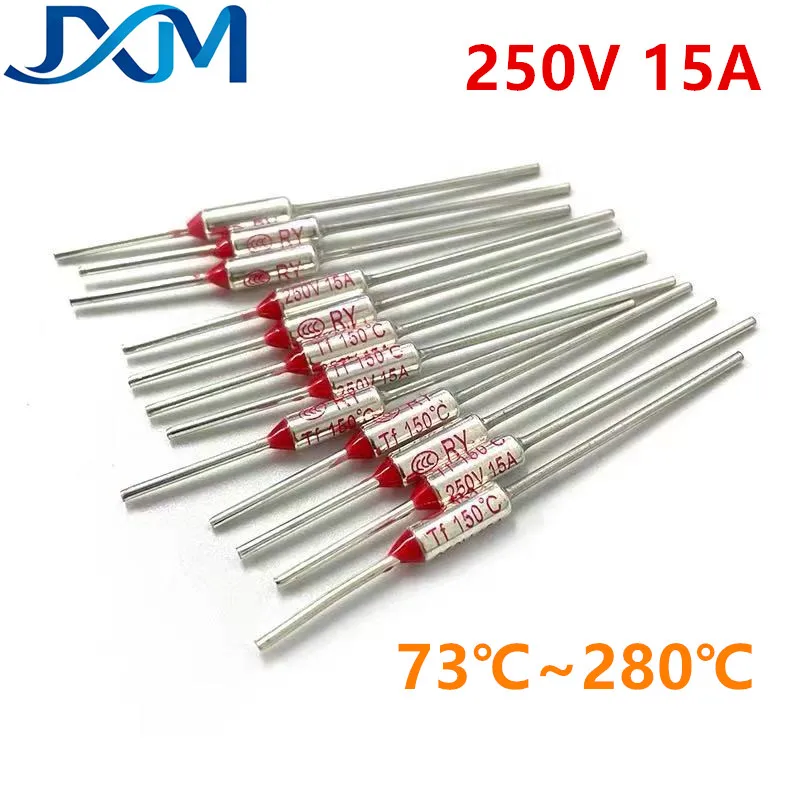 5-20pcs TF Thermal Fuse RY 250V15A Temperature 77C 85C 95C 100C 105C 110C 115C 120C 125C 130C 133C 135C 140C 185C 280C Degree