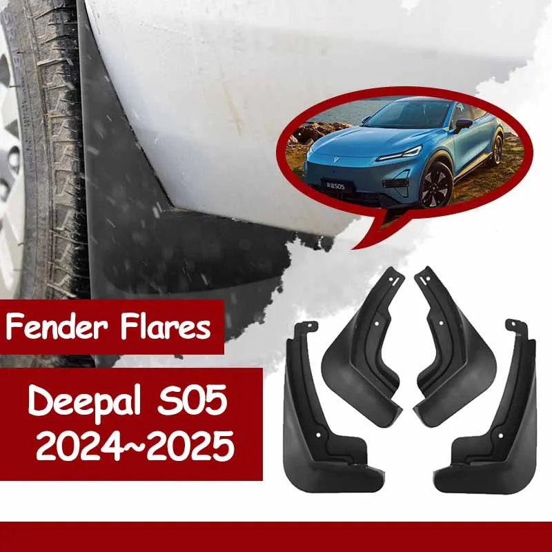 Car Mudflaps Fender Flares for Deepal S05 SUV EV 2023 2024 2025 Rear Fenders Splash Guard Wheel Protecti Mud Flap Accessorie.