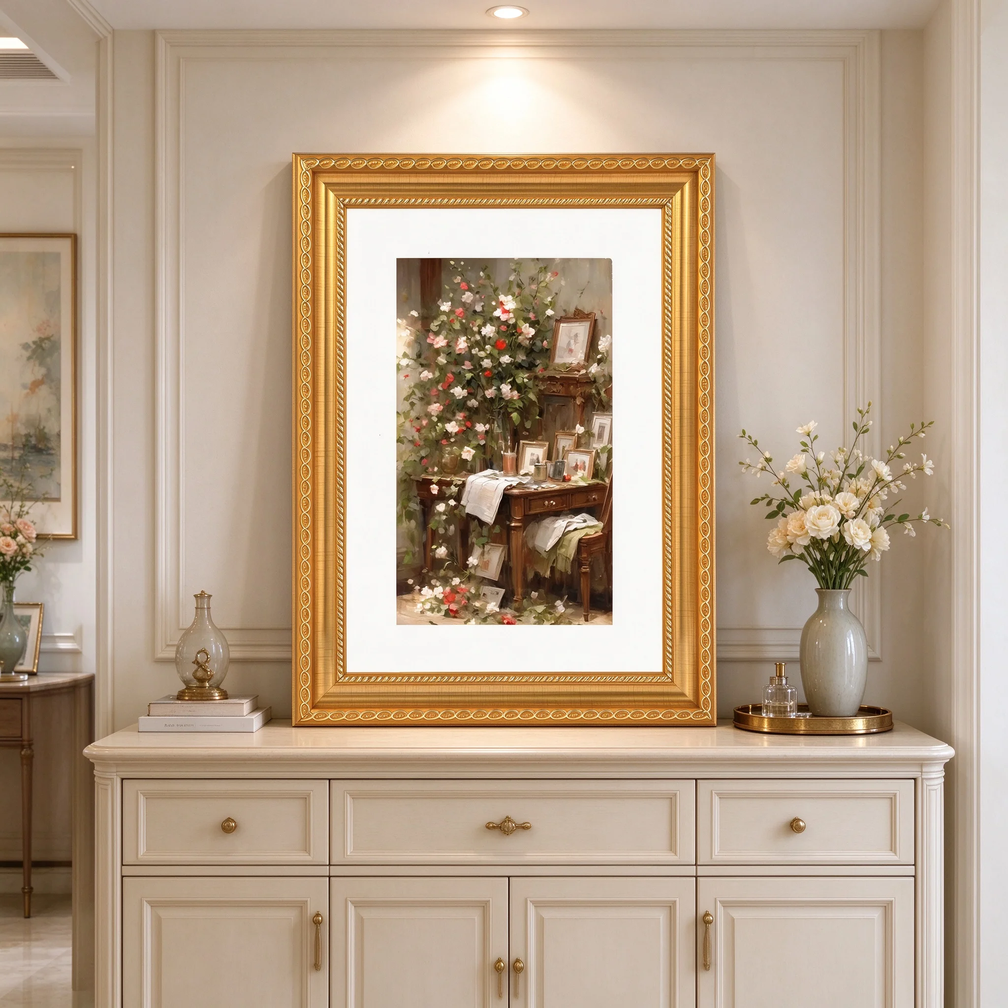 Vintage Gold Color Photo Frame 10X15/15X20/20X25cm Picture Frame for Wall & Tabletop Home Decor Birthday Housewarming Gift