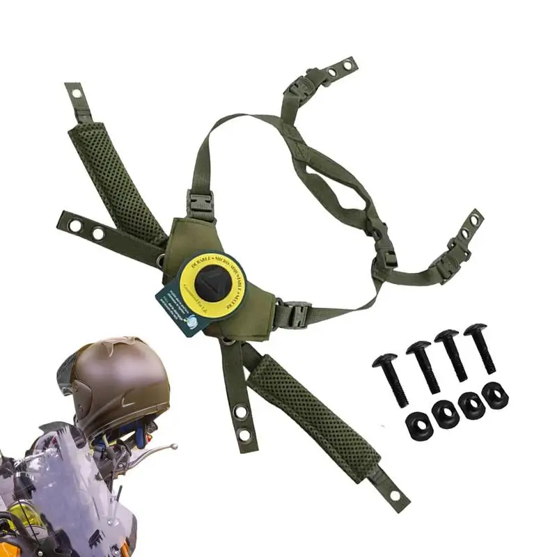 

Safety Hat Suspension Strap System With Liner Safety Hat Suspension Knob Adjustment Strap Airsoft Safety Hat Chin Strap For