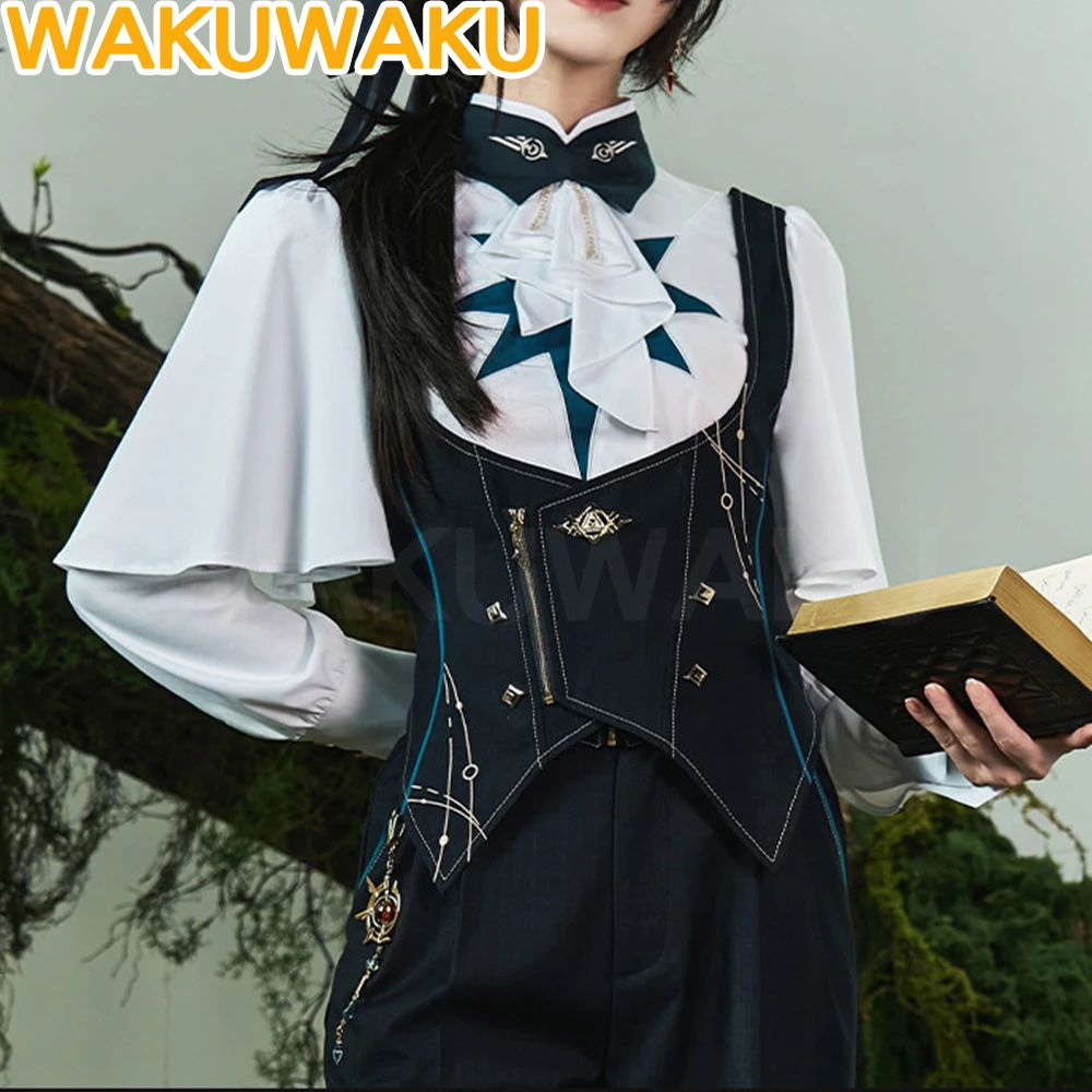 

Официальный тематический косплей-жилет Anaxa по игре Honkai: Star Rail WakuWaku HSR, женский, черный, новая версия, тематический косплей-жилет Anaxa