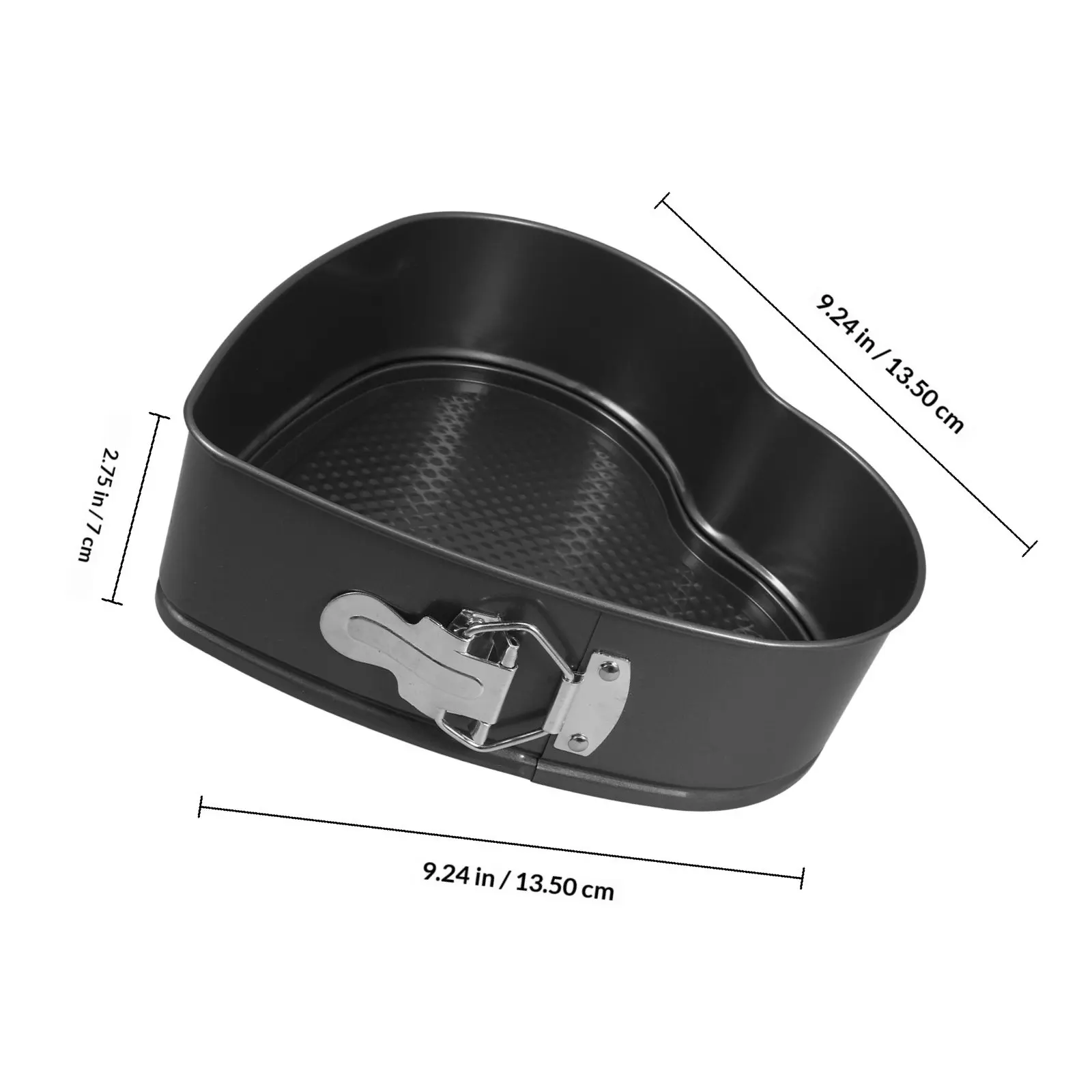 Carbon Steel Heart Shape Cake Mold Nonstick Springform Lock Design Perfect Baking Cheesecakes Desserts Heart Baking Pan