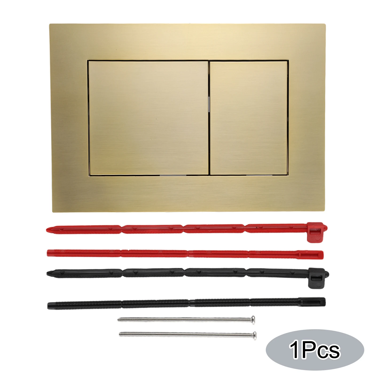 1set Dual Flush Plate For TECE Dual Flush Plate Bright Brushed Gold Concealed Cisterns Flush Panel Bathroom Accessories