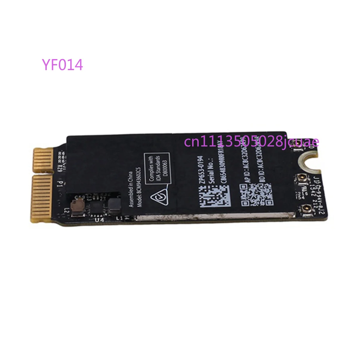 BCM943602CS WiFi Bluetooth Airport Card Replacement 653-0194 for Apple MacBook Pro Retina A1398 A1502 2015