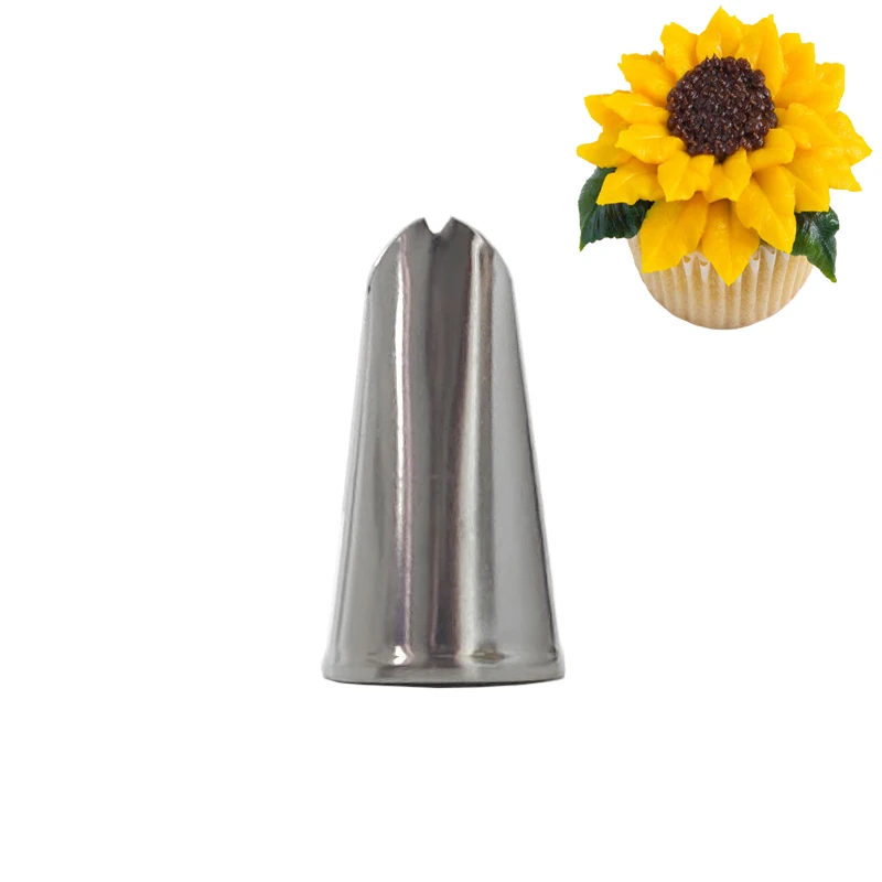 

#CP9 Sunflower Cream Pastry Nozzle Metal DIY Cake Icing Piping Tips Cupcake Cream Decorating Tools