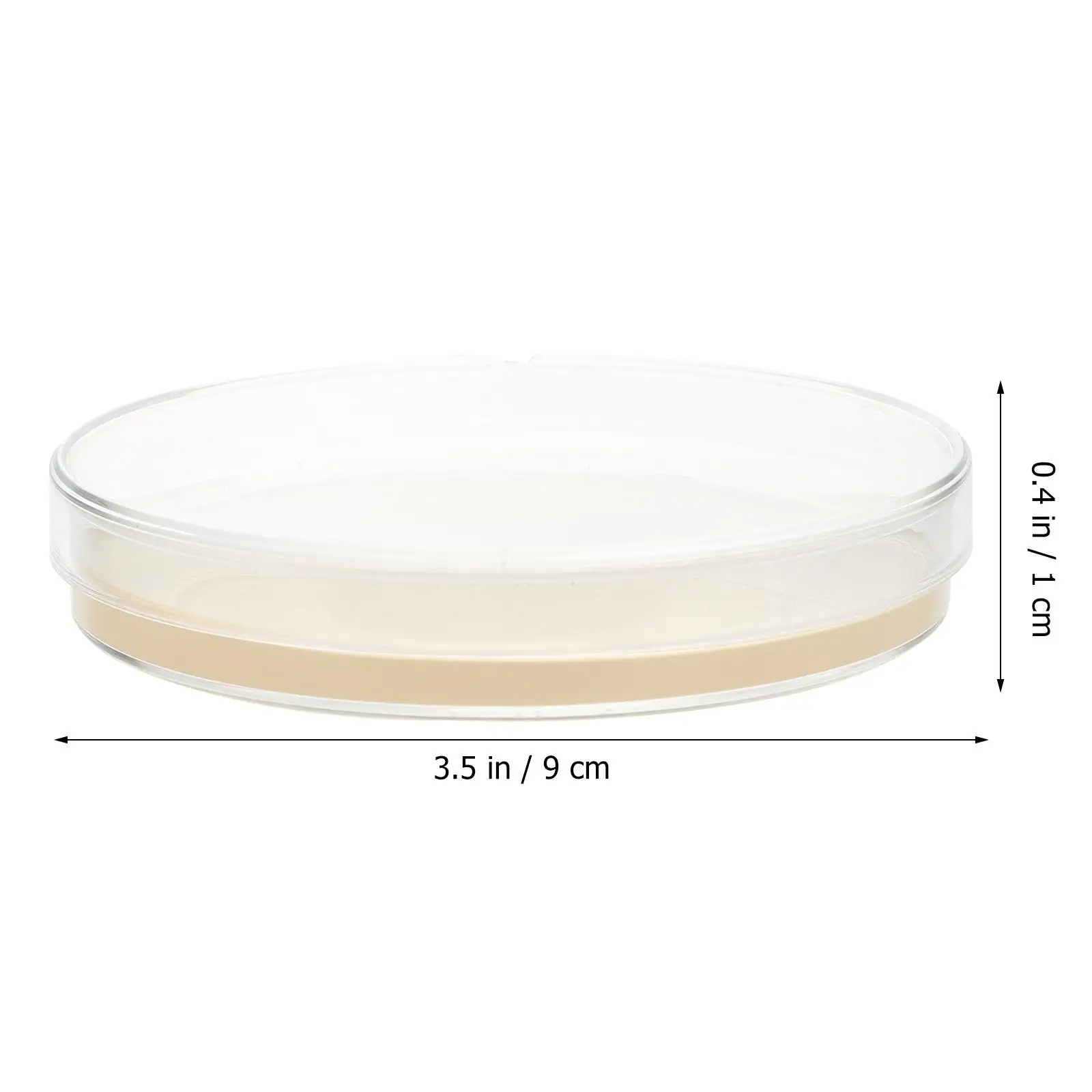 10 Pcs Nutrient Agar Plates 9cm Pre Poured TSA Laboratory Medium Petri Plates Microbiology Culture Isolation Science Fair Kit
