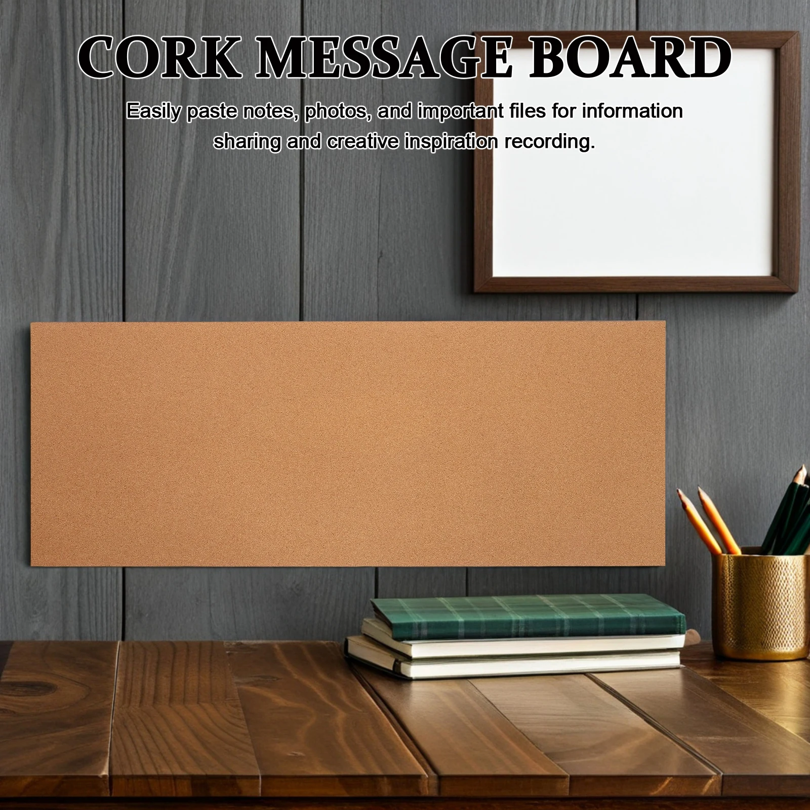 Rolka tablicy korkowej: Samoprzylepna, gruba tablica korkowa do powieszenia na ścianie, tablica ogłoszeń do biura, domu, szkoły, rękodzieła DIY