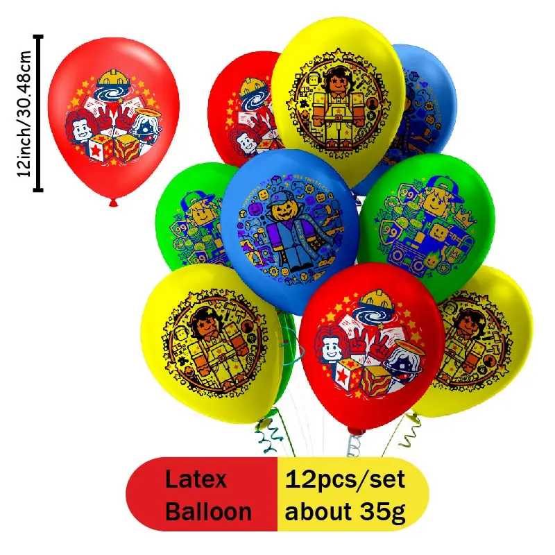 Roblox-Explosionen Einweg-Becher, Teller, Strohhalme, Servietten, Cupcake-Ballons, Cartoon-Geburtstagsparty-Dekorationen für drinnen und draußen – Detail 16
