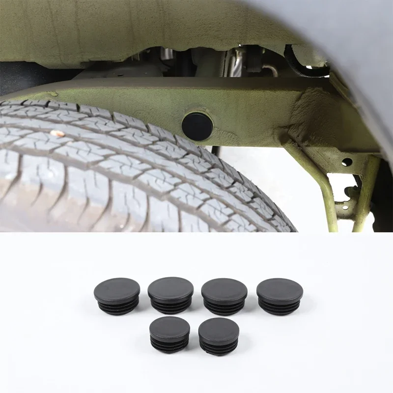 Chassis Round Hole Dust Waterproof Plugs Protection Caps Cover For Suzuki Jimny Sierra 2019 2020 Car Exterior Accessories