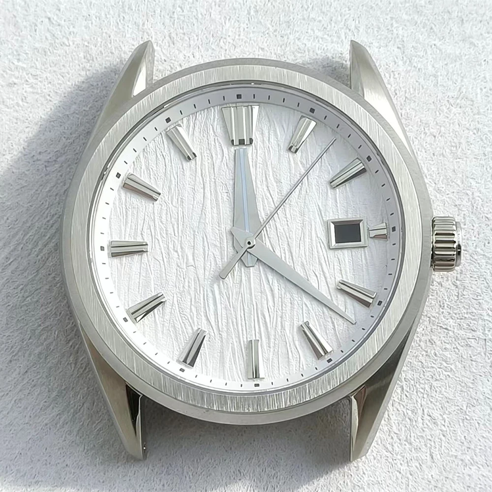Stainless steel NH35 case 39mm men's watch accessory sapphire glass custom logo dial suitable for NH35 movement watches