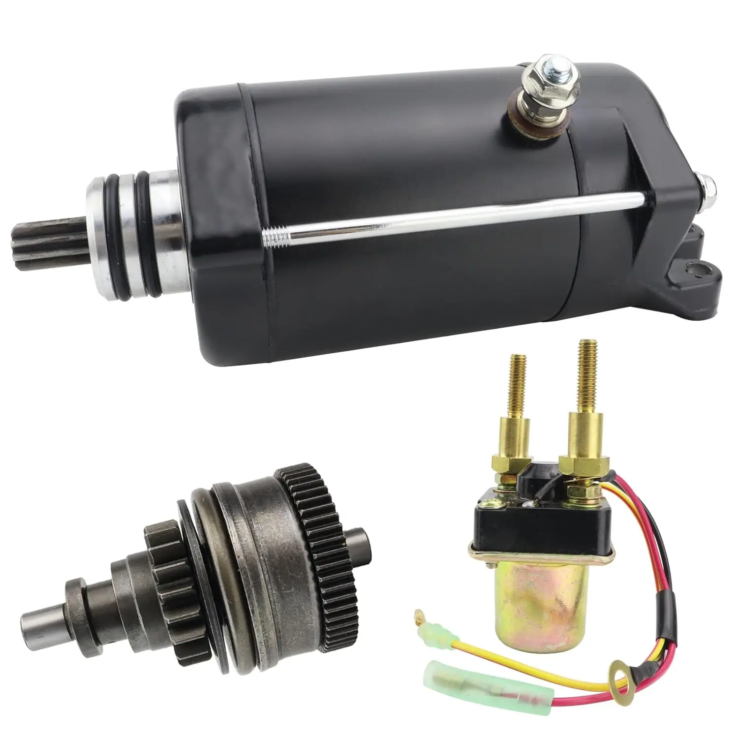 Arranque, Bendix e relé para Kawasaki JS750 92-02 JH750 92-99 JT750 94-98 JS800 800 03-11 JT900 99-06 JF650 X2 92-95 JT1100 99