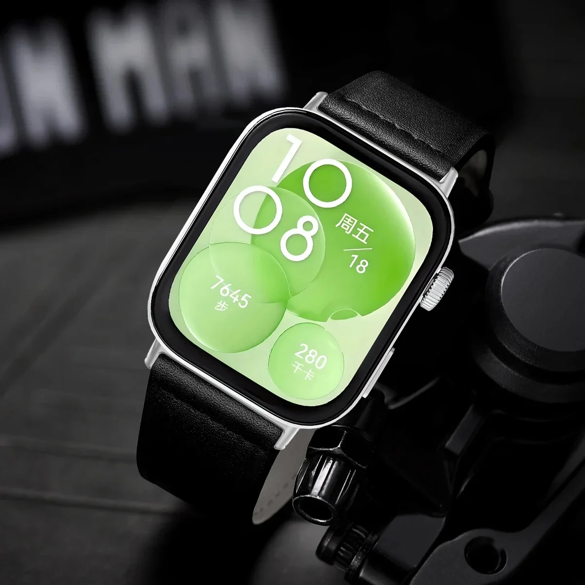 Pulseira de couro masculina para huawei watch fit 4 pro, pulseira substituída, pulseira elegante para huawei fit 4, acessórios para huawei fit 3