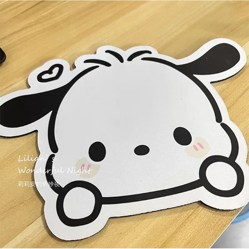 Kawaii Cute Pochacco Mouse Pad Sanrio Cartoon Dolls Office Computer Thickening Soft Mousing Mat Cushion Desktop Gift Toys Girls