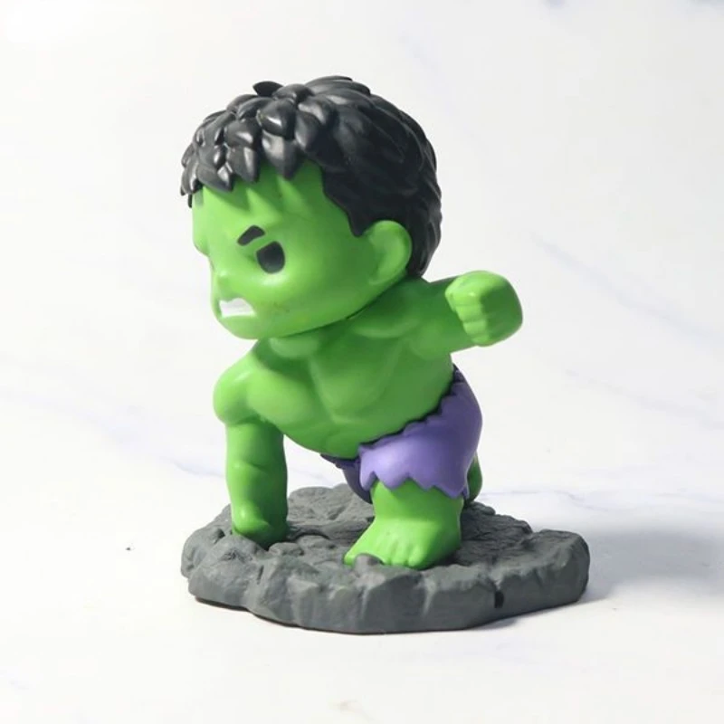 Marvel peripheral movie series Avengers Q version Hulk creative hand model personalized doll desktop ornament  holiday gift