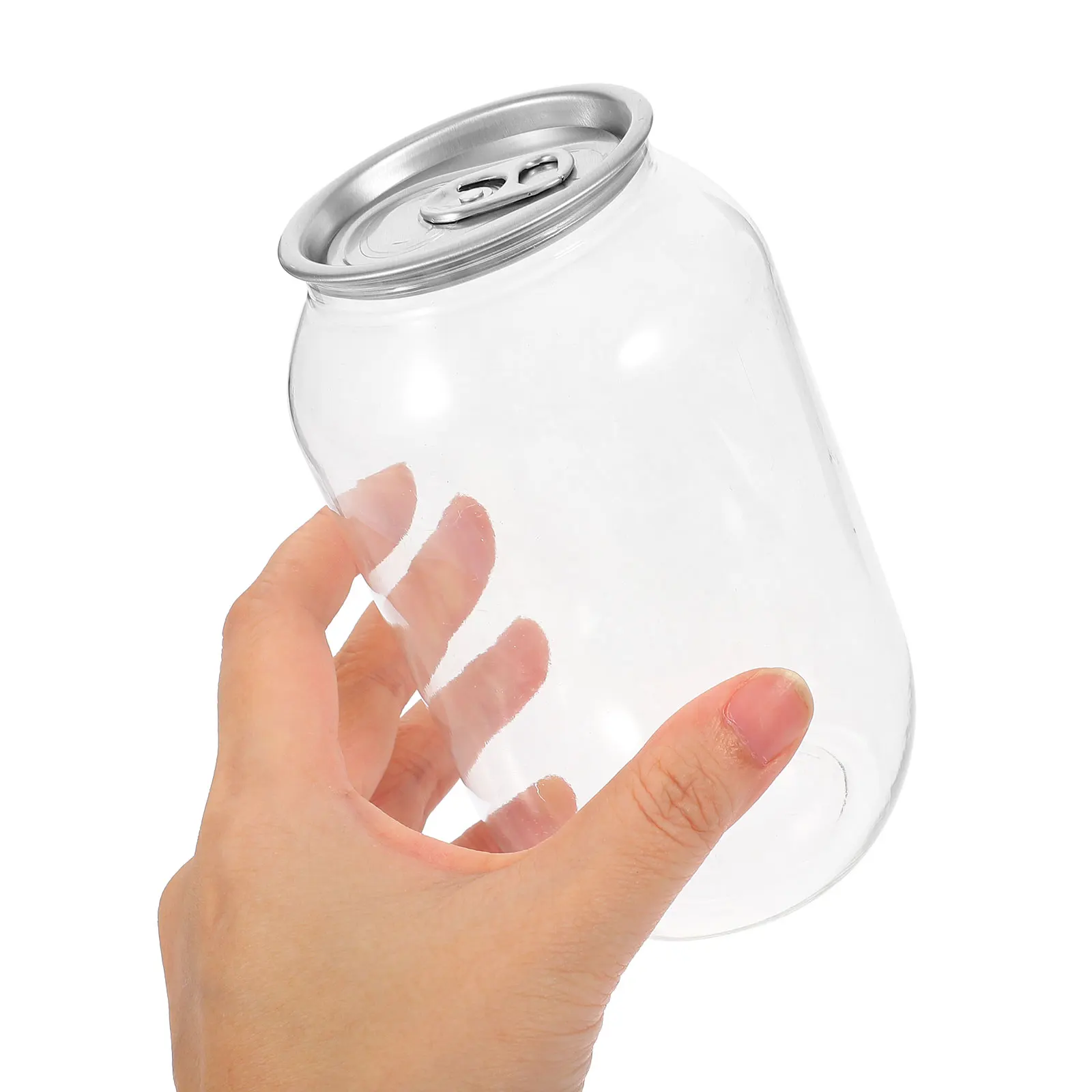 10Pcs Empty Beverage Canning Jars Portable 500ml Bottles for Soda Juice Milk Tea Drink Canning Beverages Storage