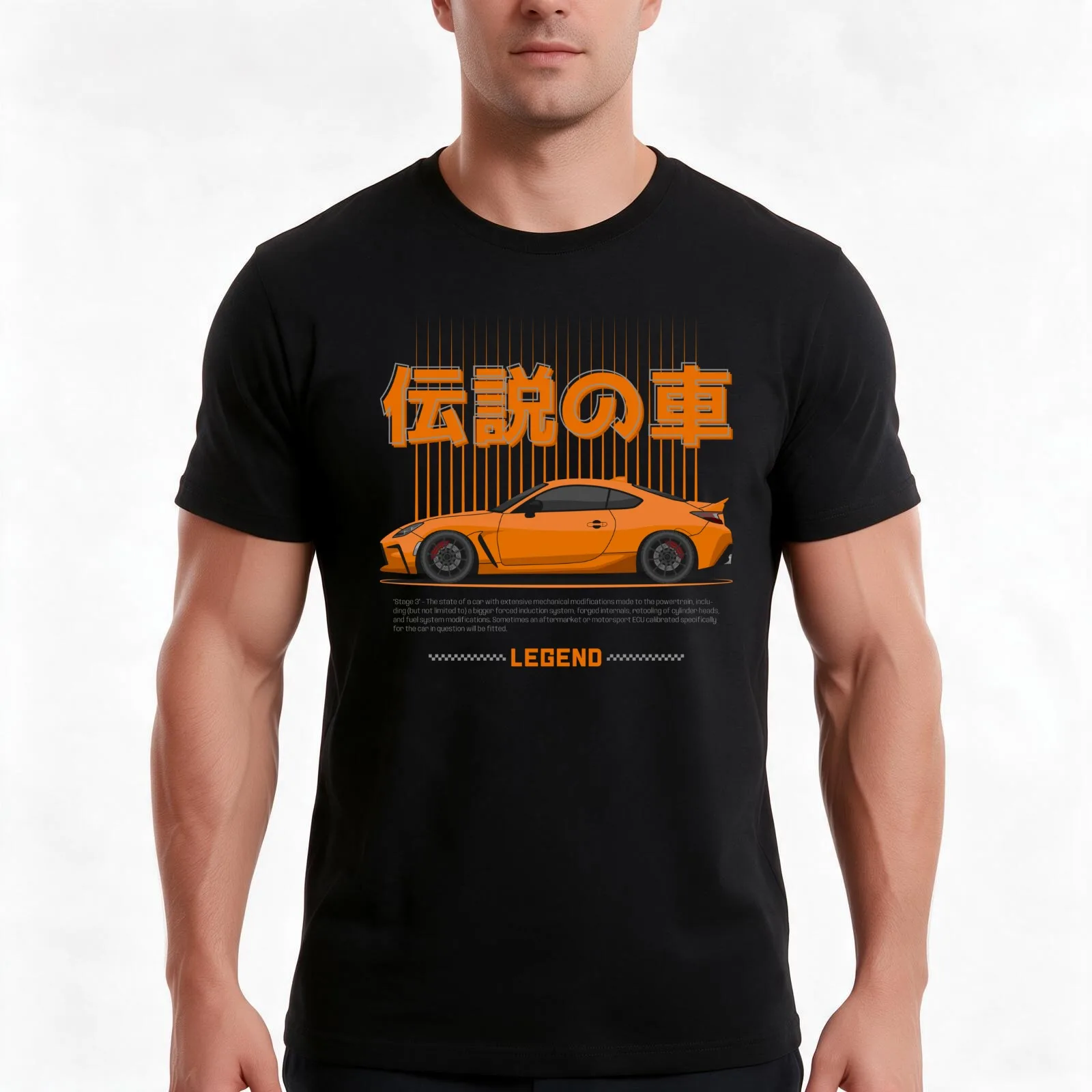 Tuner Orange GR86 JDM Men T Shirt t shirts for man slim fit