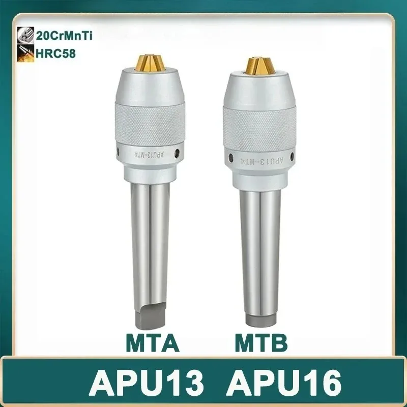 

MT2 MT3 MT4 APU13 APU16 Tool Holder Apu Drill Chuck Series Precision CNC Integrated Self-tightening Lathe Tool Holder MTA