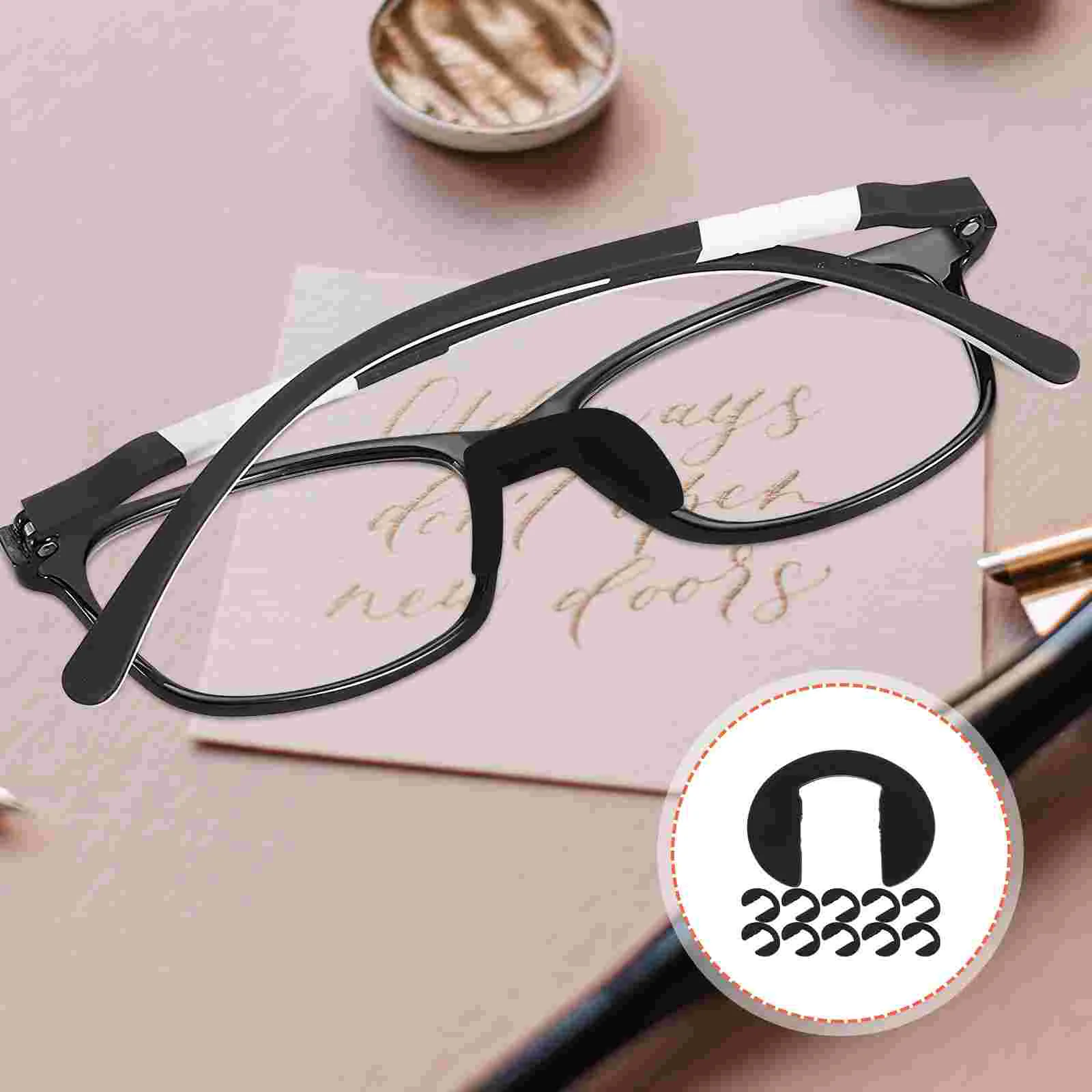 

10 Pcs Nose Pads for Sunglasses Silicone Nonslip Non-slip Replaceable Silica Gel Accessories