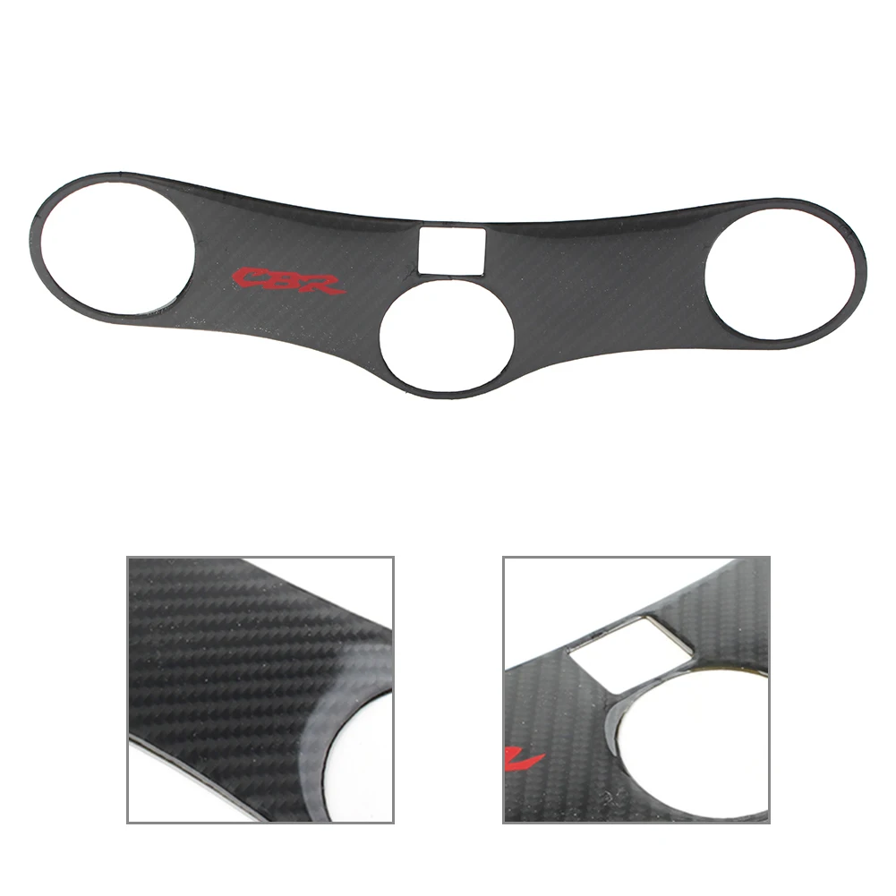 Carbon faser optik Motorrad griff Joch abdeckung Protector Pad Aufkleber für Honda CBR 2002 RR 2015-2018 für cbr929 2003 2015-2018