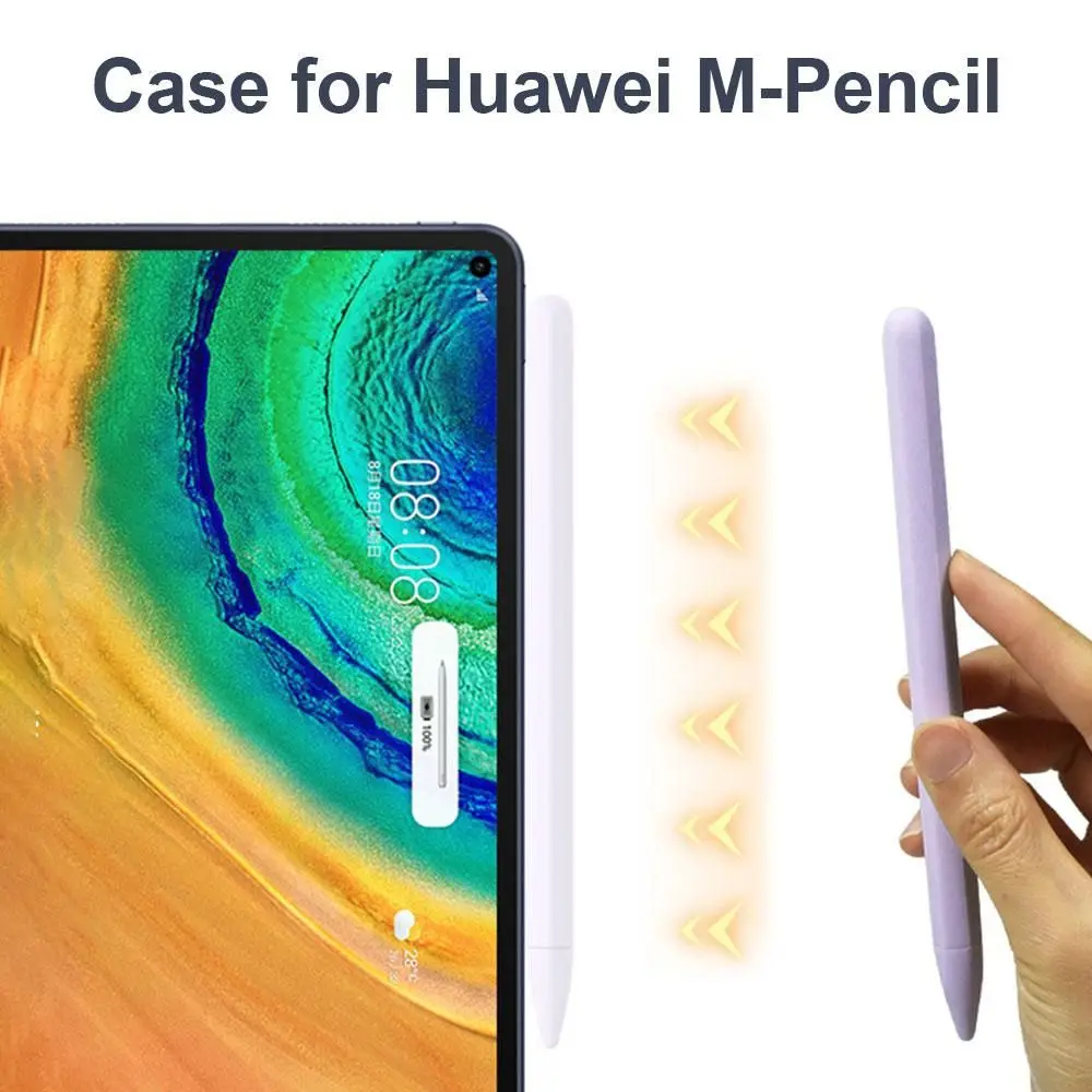 Silicone Tablet Pencil Case Anti-scratch Non Slip Stylus Sleeve Colorful Shockproof Pencil Protective Shell for Huawei M-Pencil