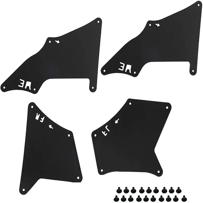 Vordere Kotflügel-Spritzschutzbleche Leder-Einlagen für Toyota Land Cruiser Prado 2003-2017 und 4 Runner 2003-2017 – Detail 2