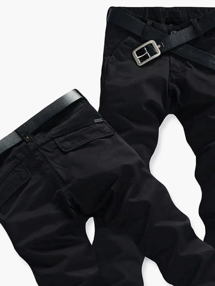 

Мужские повседневные брюки Yezoe Slim Fit, эластичные черные брюки прямого кроя, рабочая одежда, универсальные брюки для осени и зимы, модный бренд