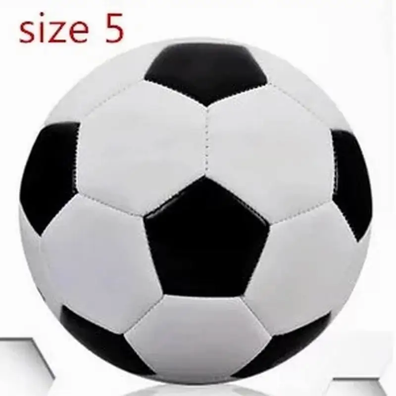 

1pcs Classic black white child Size 4 Outdoor Butyl inner Football Ball kid Size PU Soccer Ball Training ball