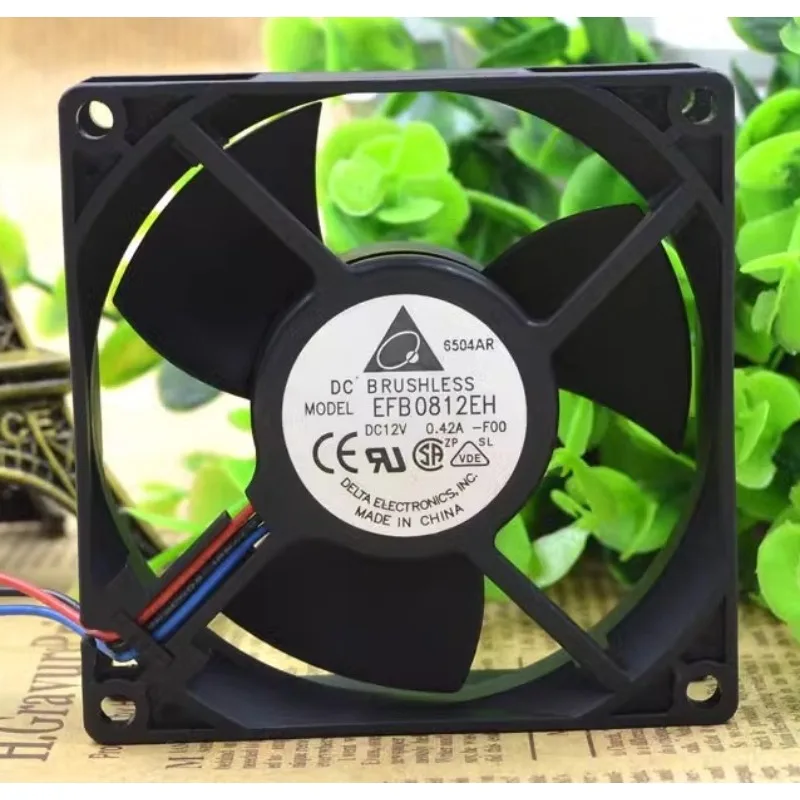 

New CPU Fan for Delta EFB0812EH 8CM 8025 12V 0.42A Dual Ball High Air Flow Server Fan EFB0812EH F00 R00