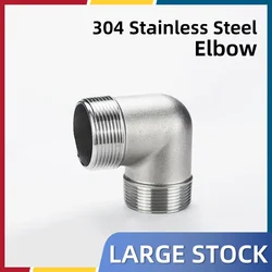 304 Stainless Steel 90-degree External Thread Elbow/external Thread Elbow External Thread Plumbing Fittings  Tube Connector