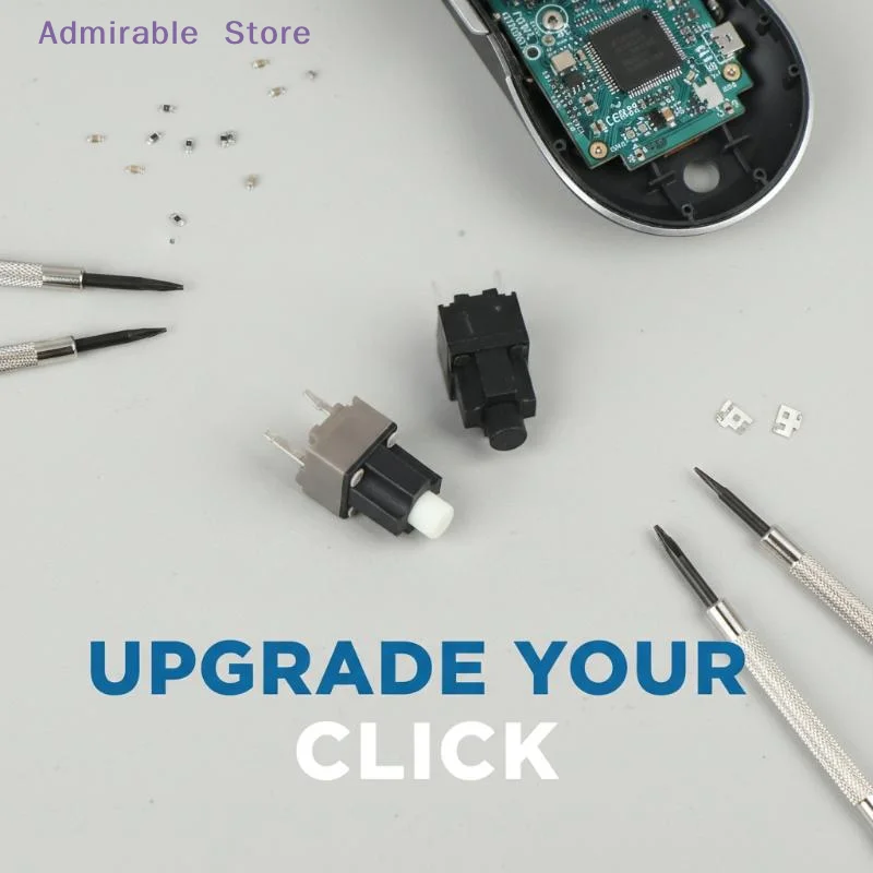 [W]1/5Pcs Kailh Square 2 Pins Mouse Micro Switch Scroll Middle Button Accessories For  Deathadder  2000 Height 11.9mm