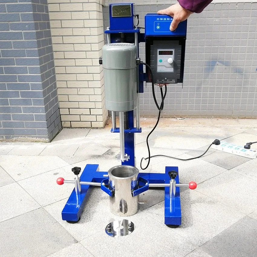 High Speed Disperser Laboratory Mixer Lifting Stirring Disperser Frequency Control Homogenizer 3
