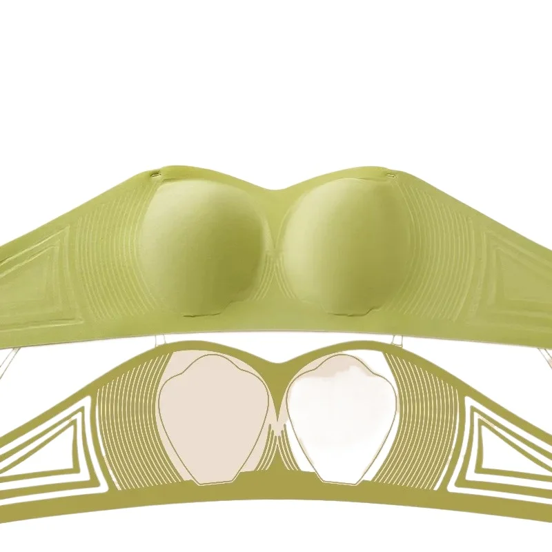 KUCLUT Sexy Strapless Tube Top Underwear For Women With Small Chest, Thin Push-Up Bra, Invisible, Large Chest, Small Bra