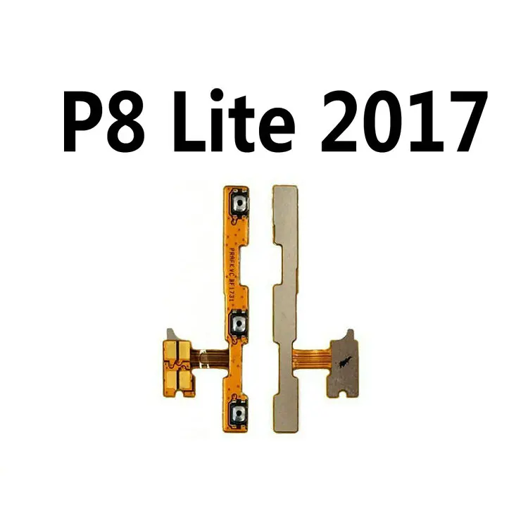 2Pcs New Power on/off & volume up/down buttons flex cable Replacement for Huawei P7 P8 \\ P8 Lite P9 Lite Plus mini 2017 2016