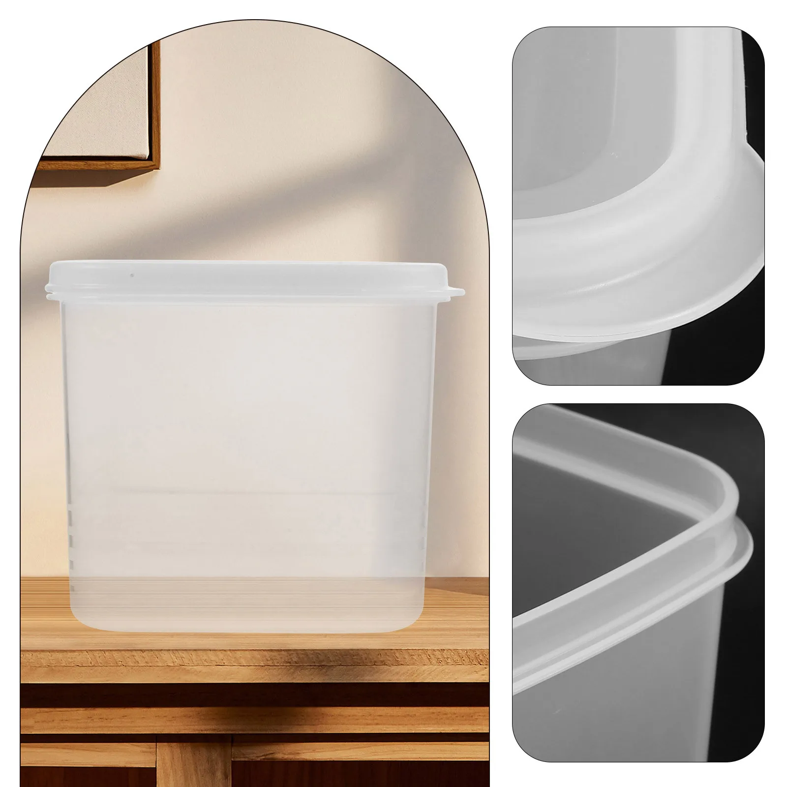 

Bread Toast Fresh-Keeping Box Large Capacity Sealed Clear Storage Container Fridge Organizer Food Holder Clear Bread Box