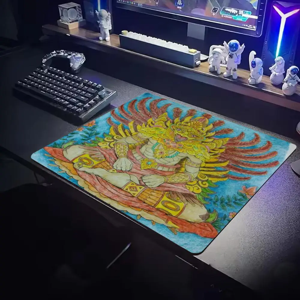 Mythical Dragon Garuda Anubis Fantasy Creature Art Small Mouse Pad Speed Mousepad Premium E-Sports Gaming Desk Mat For Laptop