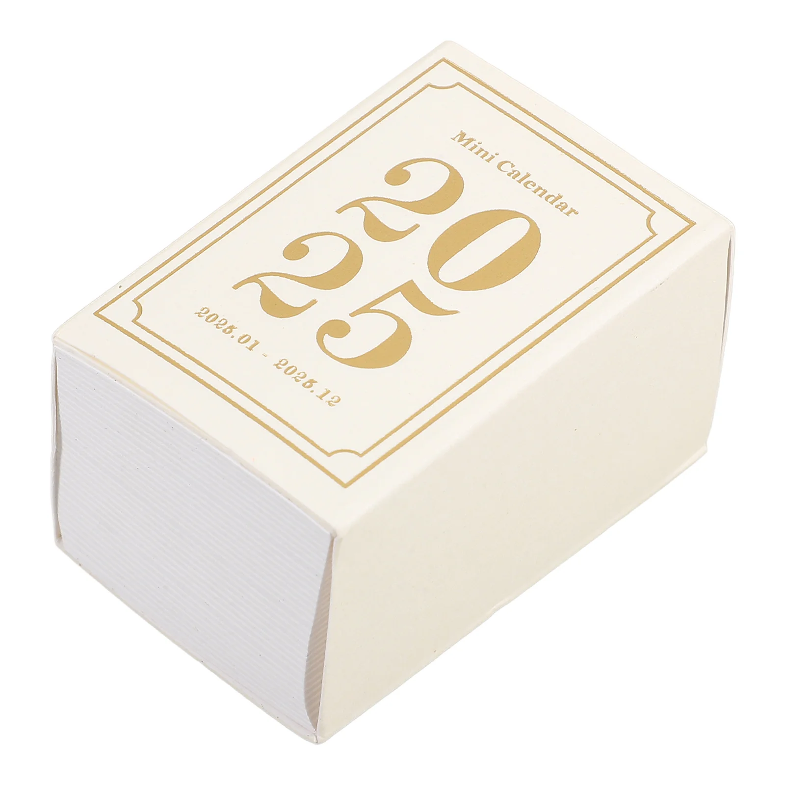 Mini Desktop Household Paper 2025 Home 2025 Mini Desk Small Vintage Desk Calendar Office Decor Time Planning Calendar