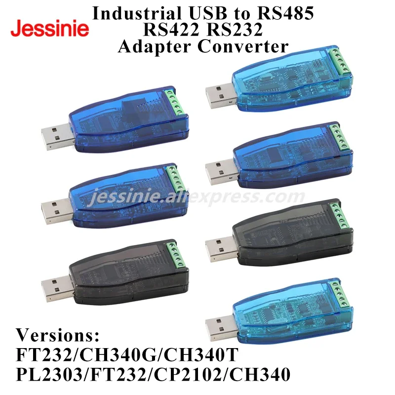 Промышленный USB-RS485 RS422 RS232 двунаправленный полудуплексный преобразователь CH340 FT232 PL2303 Модуль связи Защита телевизора