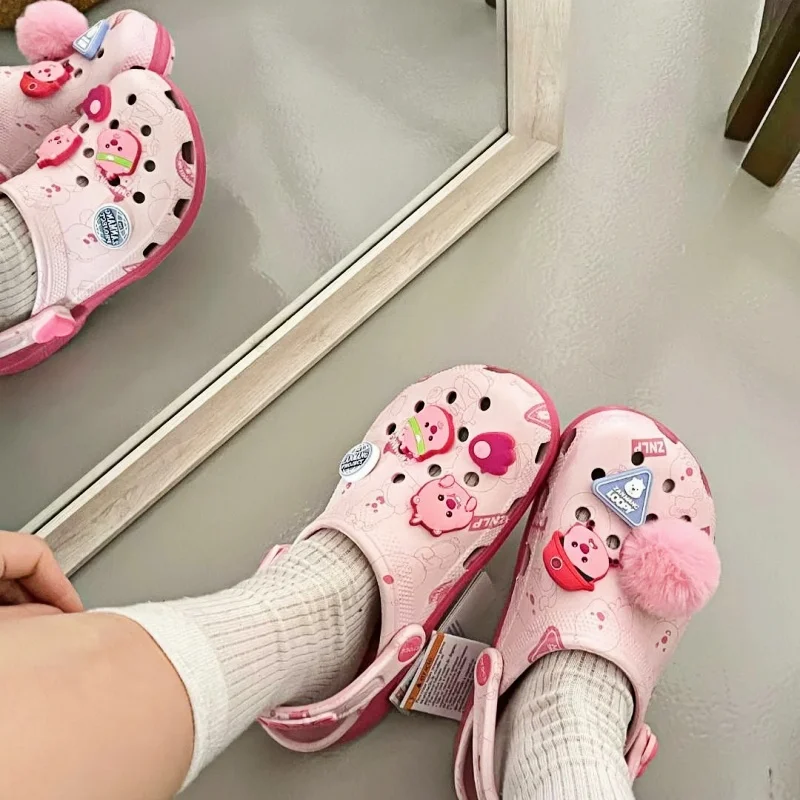 

New Croc S Anime-Inspired Slip-Ons: Cute Ruby Classic Croc-Style Outdoor Casual Beach Sandals & Flip-Flops Christmas Gifts