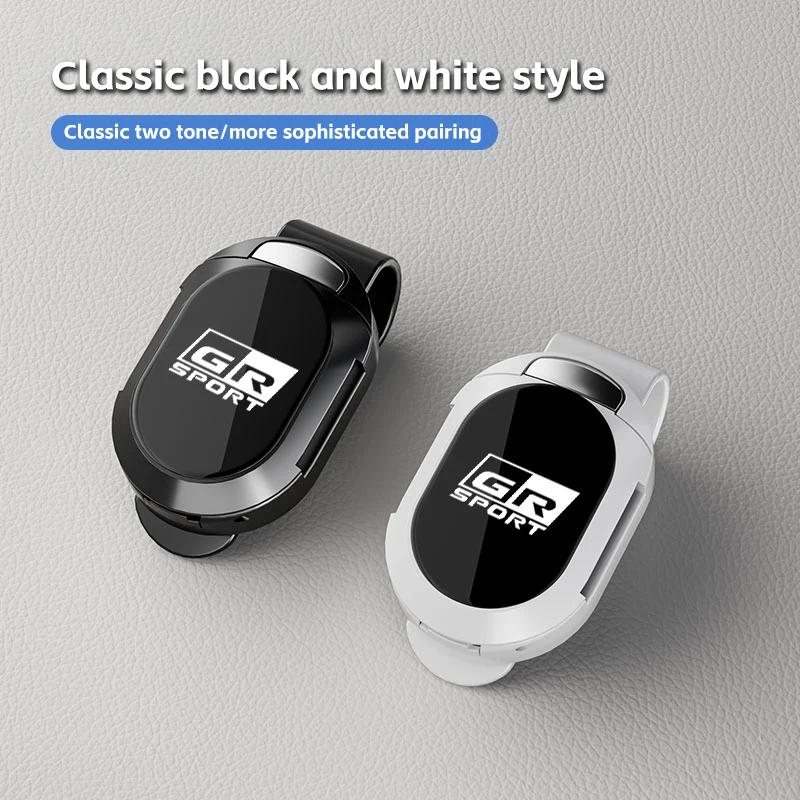 Multifunctional card holder Car visor Glasses clip For Toyota GR Sport Gazoo Racing Yaris 86 Corolla Hilux Supra C-HR Accessorie view 3