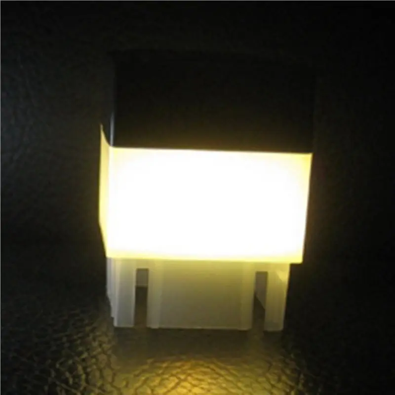 BHTS-5X LED Solar Column Head Light Solar Powered Pillar Lamp Outdoor Fence Gate Post Lamp For Garden Courtyard (Warm Light)