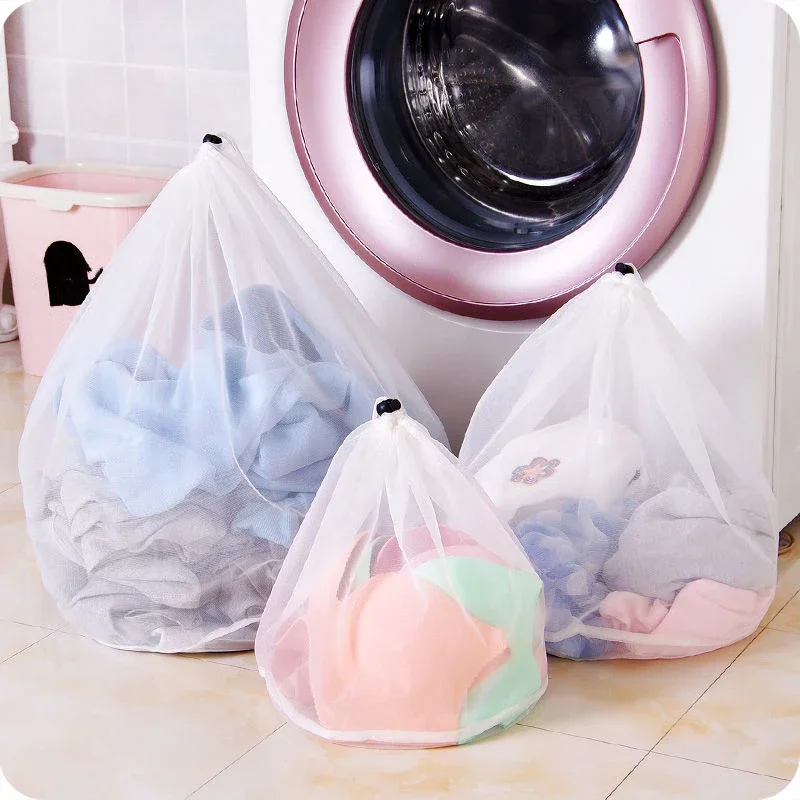 Big Size Large Washing Laundry Bag Mesh Organizer Net Dirty Bra Socks Underwear Shoe Storag Wash Machine Cover Clothes