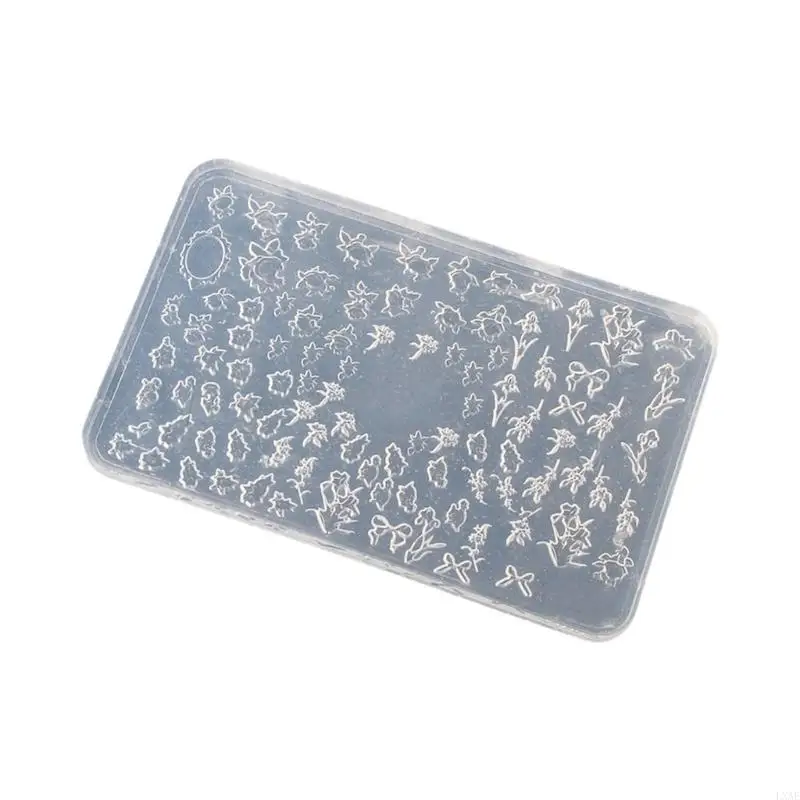  Nails Art Silicone Mold Flower Theme Manicure Training Tool Professional Manicure Supplies Perfect for Various Occasion