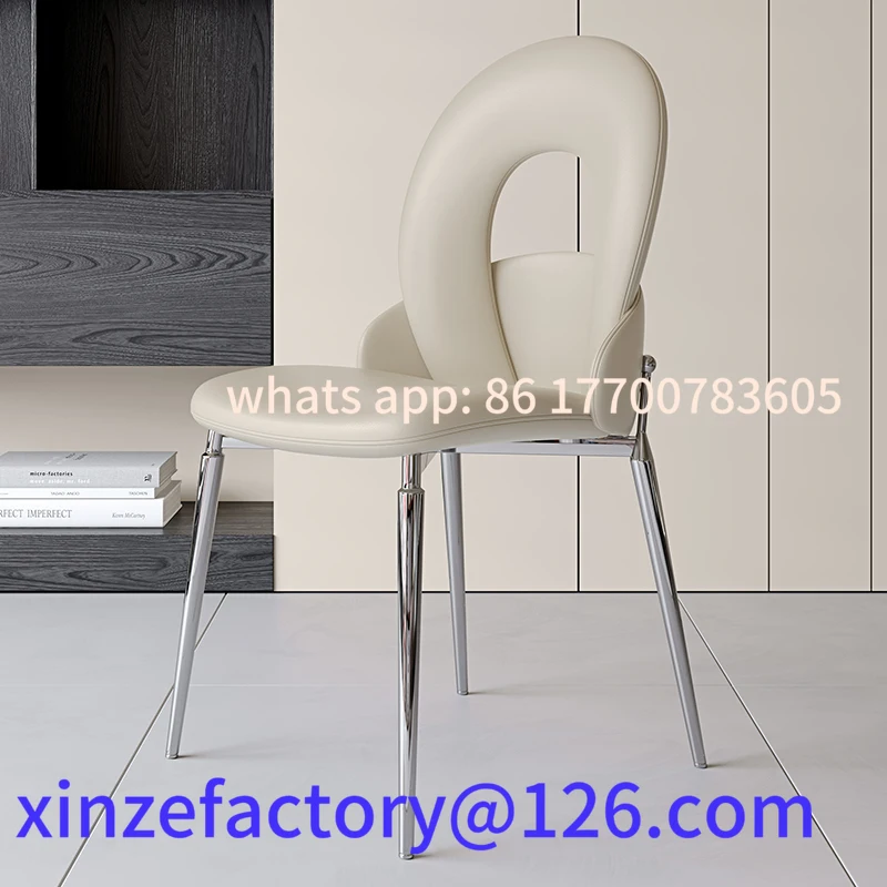 

Customizable Light Luxury Restaurant Dining Chair Home Living Room Simple and Comfortable Long-term Sitting