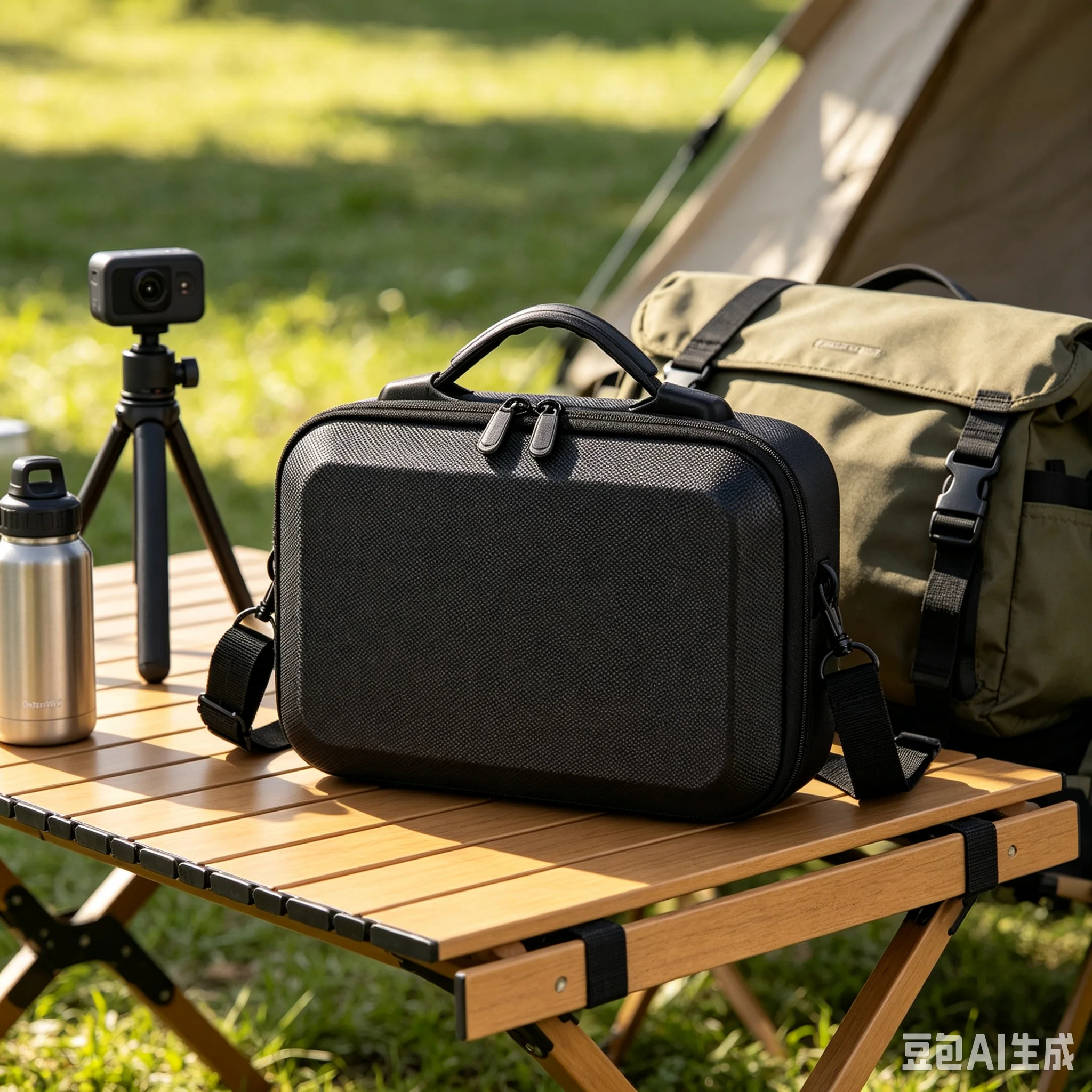 Black EVA Storage Bag For Insta360 X6 Camera Set Portable Scratch Resistant Protective Carrying Case For Travel Camera Accessory