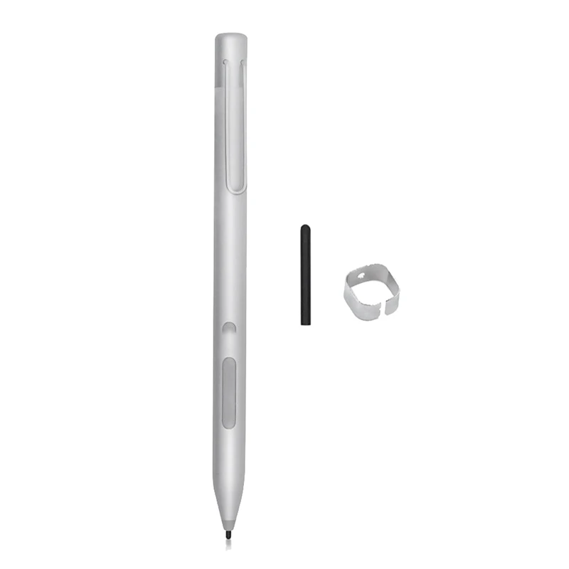 

Емкостная ручка для Microsoft Surface 3 Pro3/4/5/6/Book/Laptop/Go Touch, 1024 уровней нажатия, емкостная ручка, серебристая