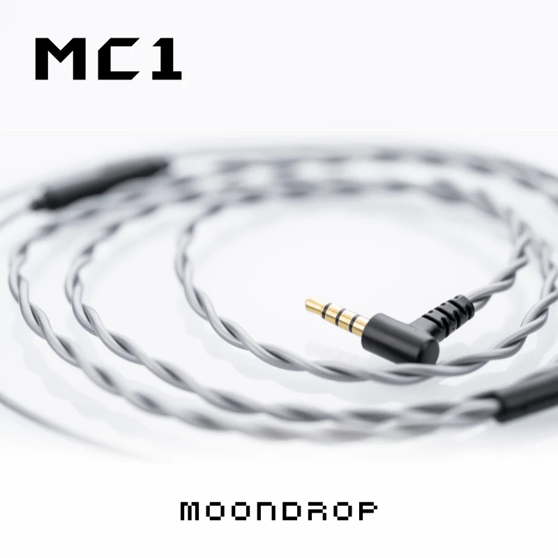 Moondrop Mc1 3.5Mm Multifunctionele Microfoonkabel 3.5Mm Oortelefoon Upgrade Kabel Microfoon 0.78Mm-2pin