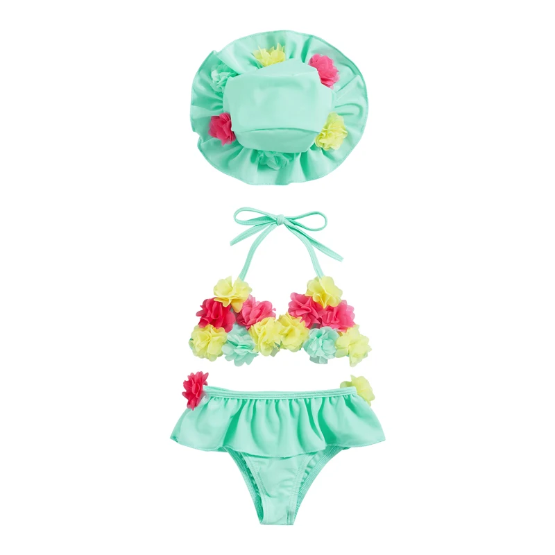 Toddler Baby Girl Swimsuit Toddler Girl Swimming Costume Sleeveless Bikini Shorts Summer Beach Outfit